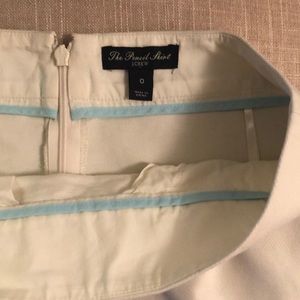J.Crew White Pencil Skirt